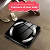 1pc Digital electronic scale with battery level indicator and room temperature measurement - for home and office use 3