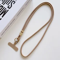 Vibrant Adjustable Crossbody Phone Lanyard - Candy Color Anti - Lost Strap (Khaki)