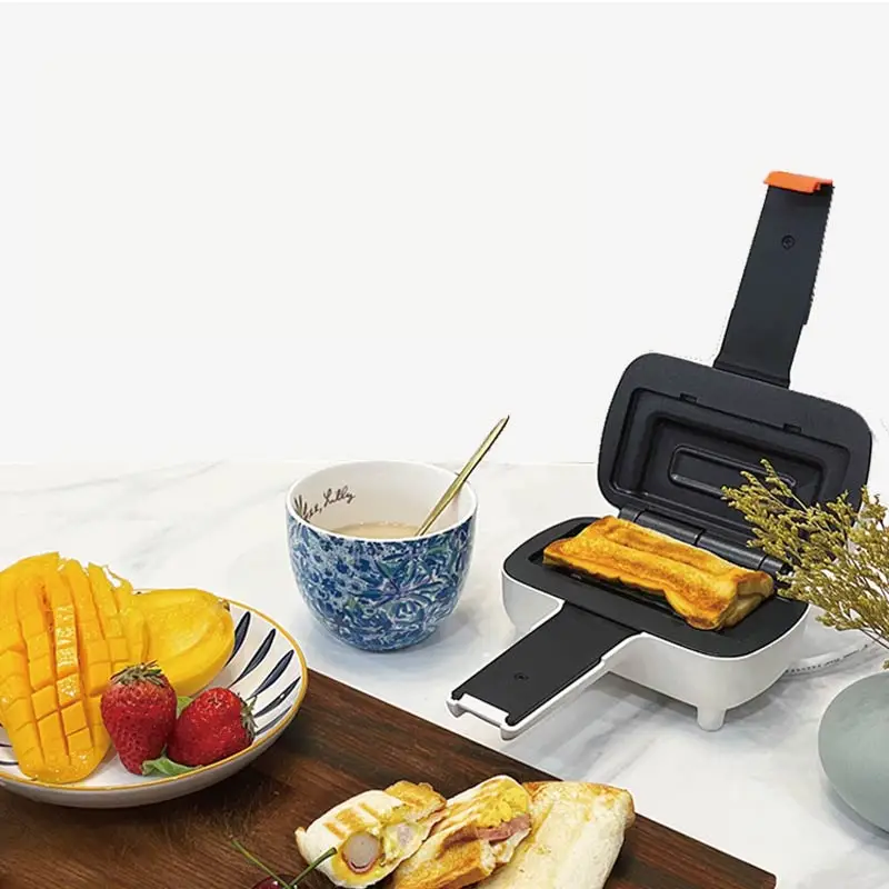 

500W Sandwichc Machine Home Mini Panini Light Food Breakfast Machine Non-Stick Double-sided Heating Multi-function Toaster 220V