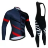 New Team Autumn Cycling Jersey Set Ropa Ciclismo Men Long Sleeve Bike Clothing MTB Maillot Road Bicycle Bibs Uniform 5