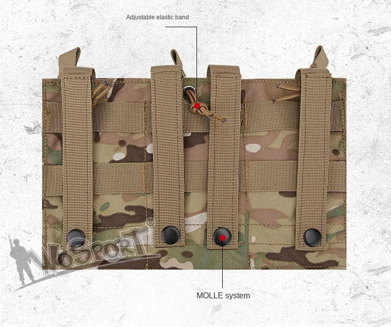 Description Picture 4 of itemEYHGKZ Tactical Hunting Molle G36 Triple Mag Pouches System CS Wargame Shooting Accessories Waist Storage Bag Outdoor Equipment