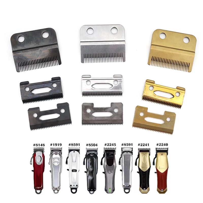Fade/Standard Fixed Blade-Standard/Stagger-Ceramic/Carbon Steel Movable Blade Professional Replacement Blade to WAHL Hair Clipper hair clipper