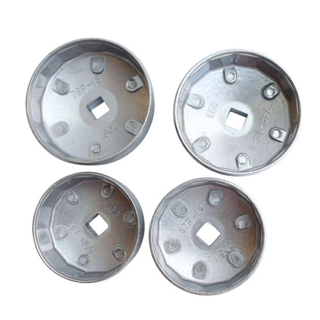 Oil Filter Wrench 74mm 14F Cup Socket Extractor 1/2