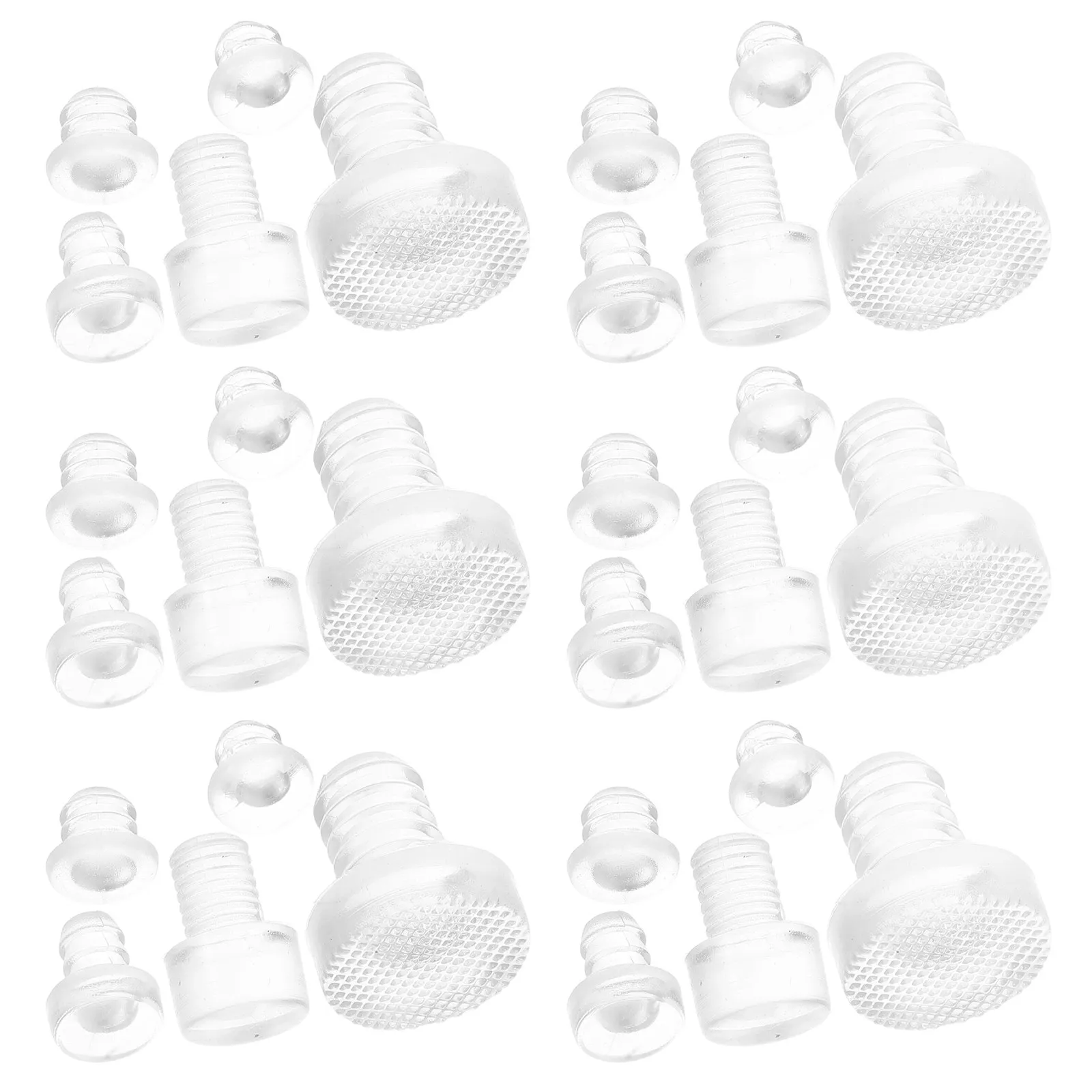 50Pcs 무소음 충돌 방지 패드 투명 부드러운 고무 캐비닛 도어 범퍼 가구 보호..