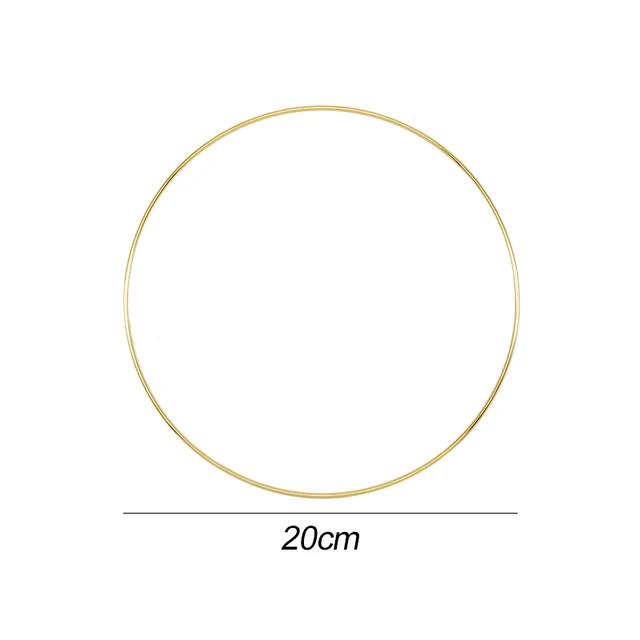 Ramadan Mubarak Decoration Metal Ring Hoop Hanging Artificial Flower Wreath DIY Muslim Islam Holiday Party Eid Mubarak Banner 20cm metal hoop