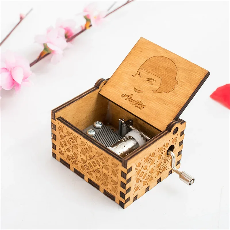 Mini Music Piano For Game of Thrones，Merry Christmas, Happy Birthday,Castle in the Sky，Wooden Manual Music Box For Game of Power 5
