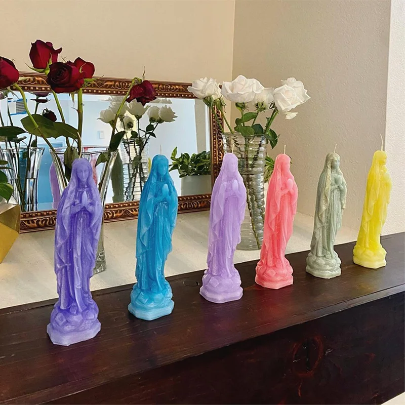 Generic Godmother Mothers Day Goddess Sculpture Virgin Mary Candle