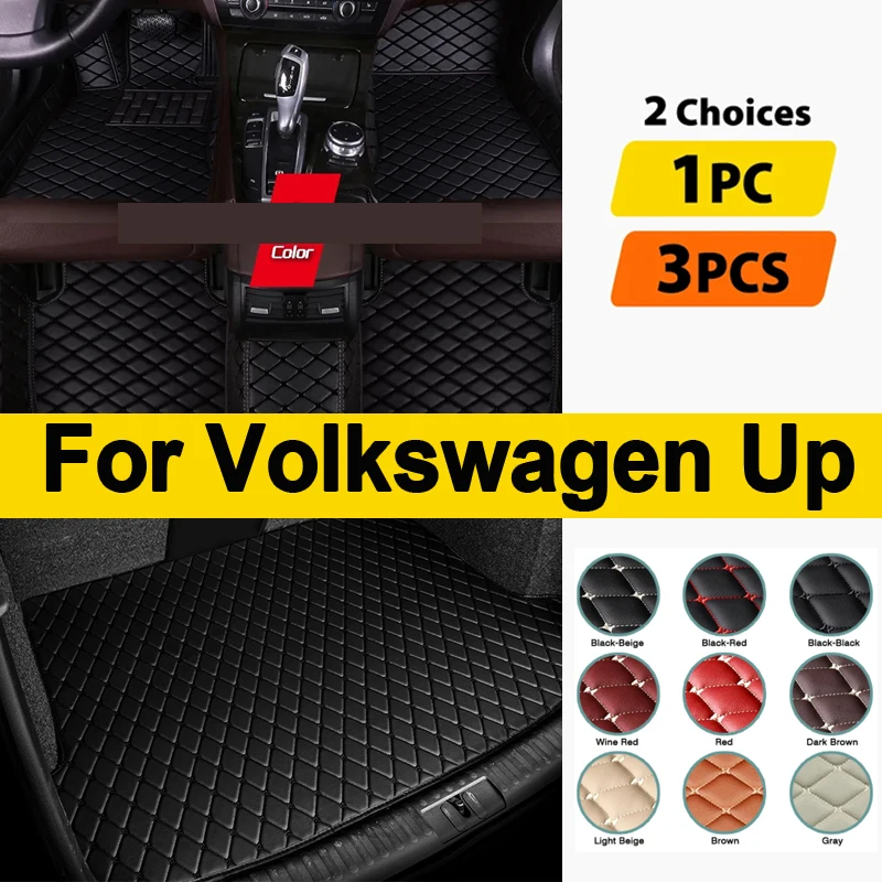 Tappetino Auto Per Vw Volkswagen Up 2012 ~ 2019 Impermeabile Tapete Automotivo Para Carro Tappetini Auto Accessori Voiture Accessori Auto