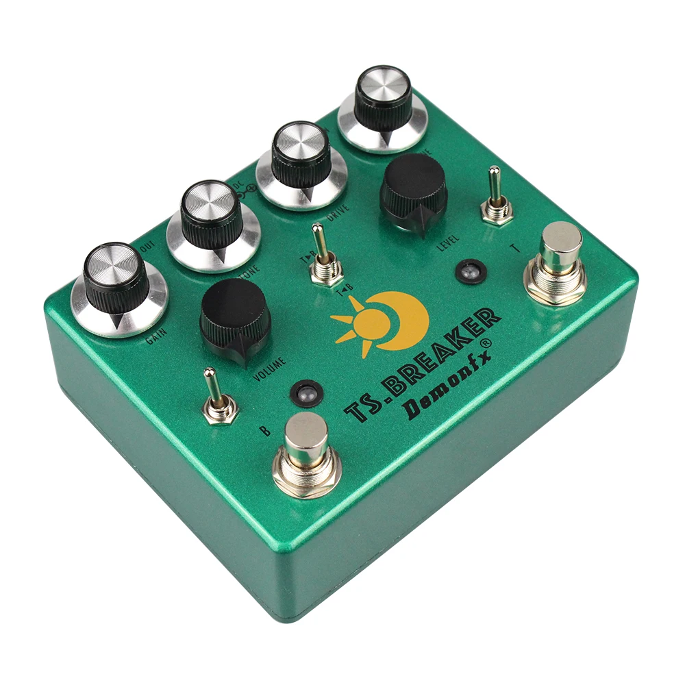 ギター demon fx ts breaker Demonfx TS.BREAKERギターエフェクトペダル、デュアルオーバードライブ