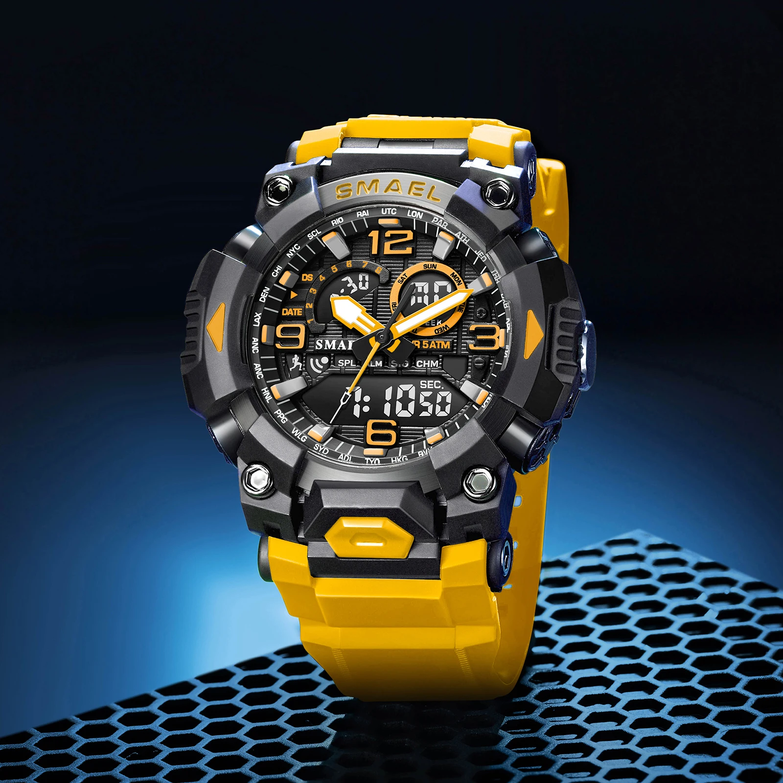 SMAEL Brand 8099 Waterproof Dropshipping Watch Alarm Clock night light Young Fashion business Quartz Sport Wristwatches