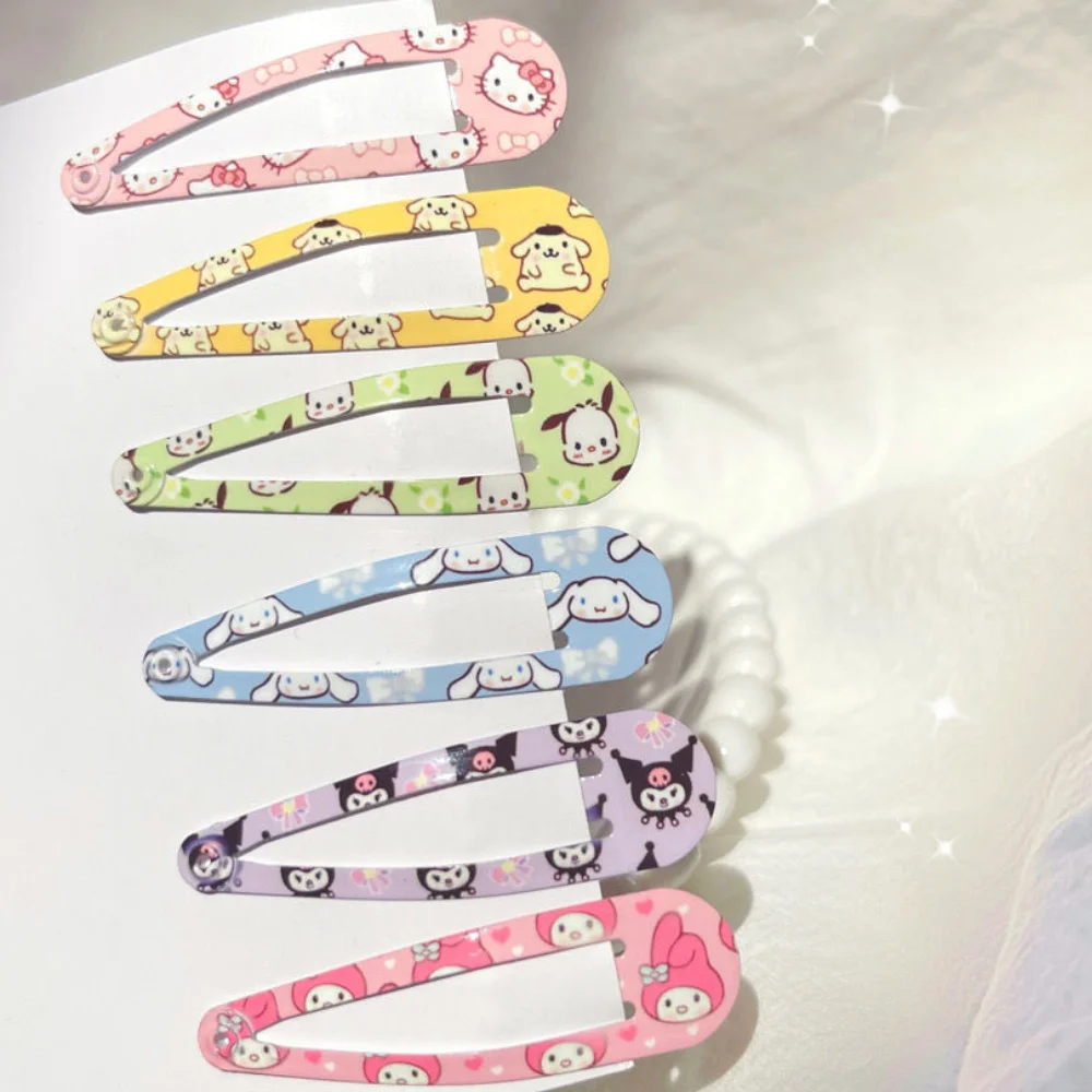 125PcsKawaiiSanrioHelloKittyCinnamorollKuromiGirlsHairClips