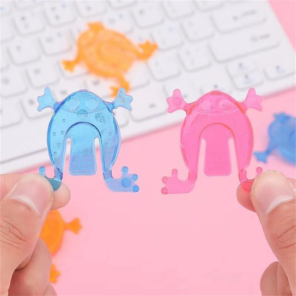 1/2/4PCS Bouncing Frog Nostalgic Stress Relief Toys Fun Durable Portable Good Gift For Frog Lovers Bestseller Classic Toys 2