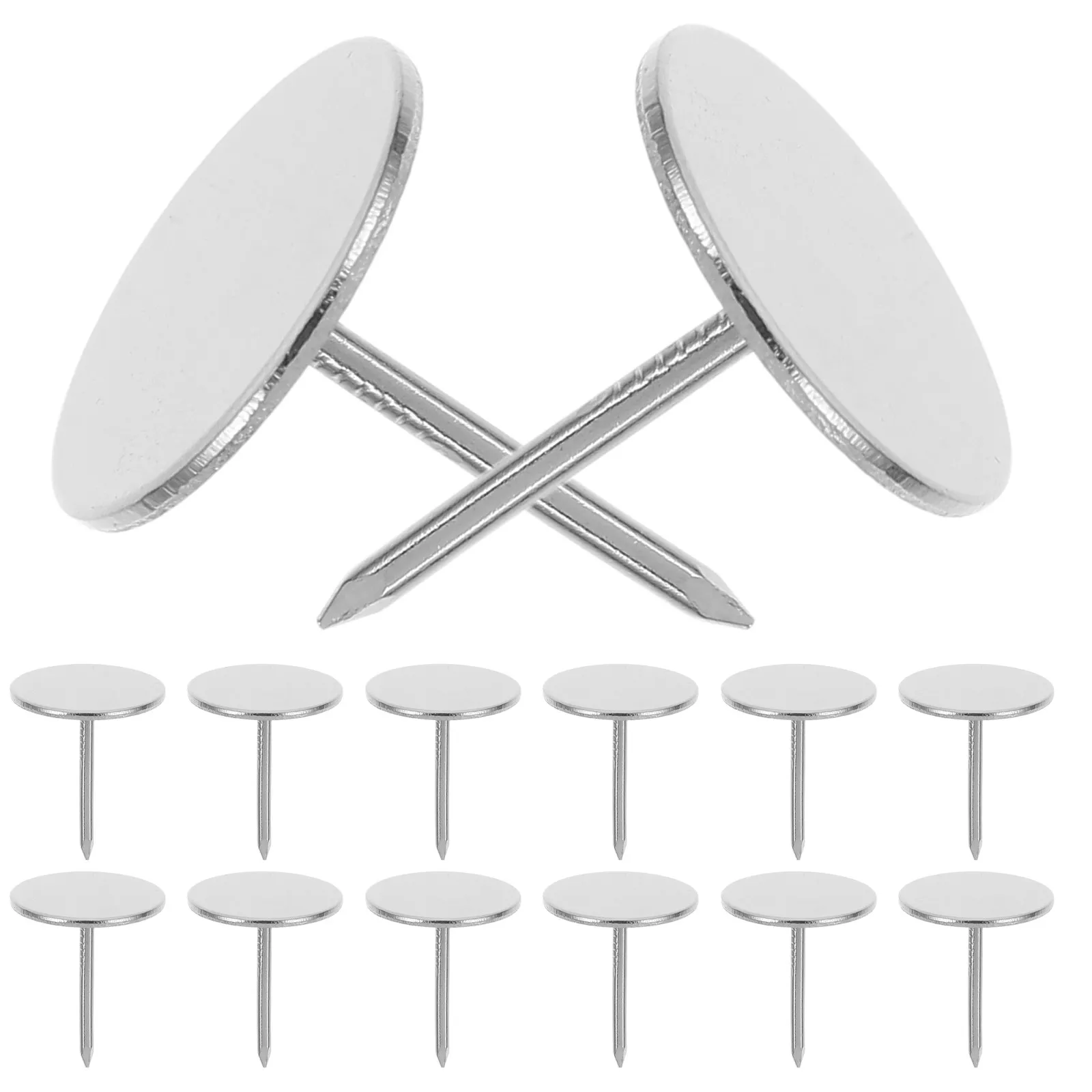 20개 플랫 헤드 썸 탭스 부드러운 전기도금 금속 푸시 핀 소파 의자 테이블 헤드보드 공예 프로젝트 가정 사무실용