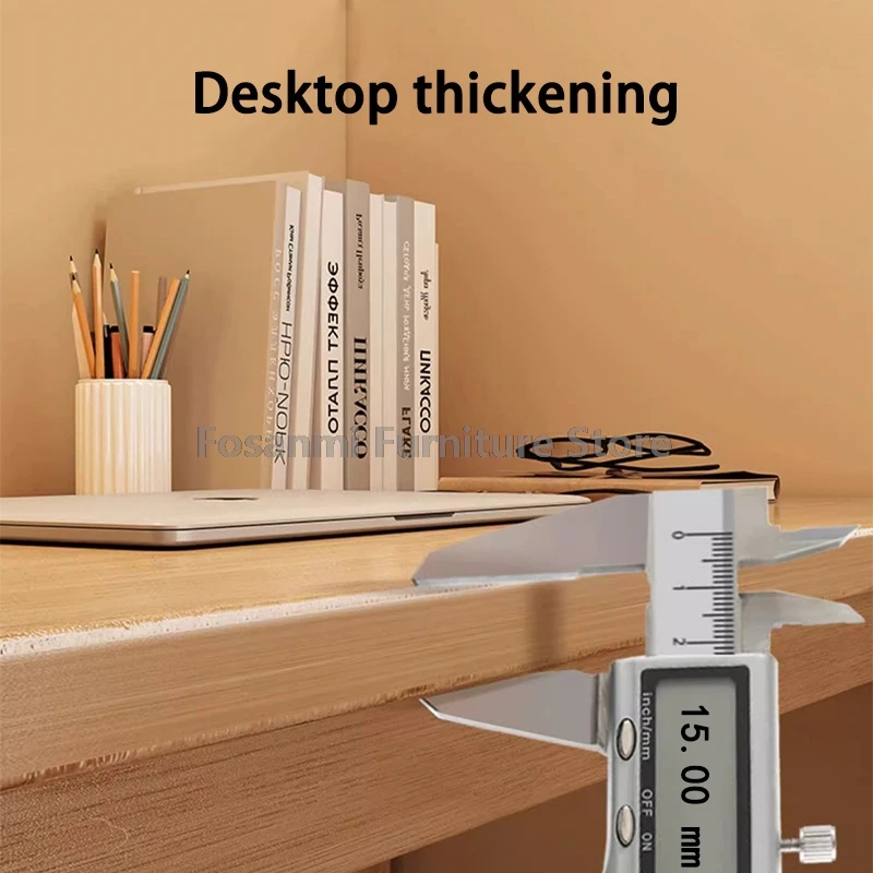 Natural Wood Desk Chair Set 4