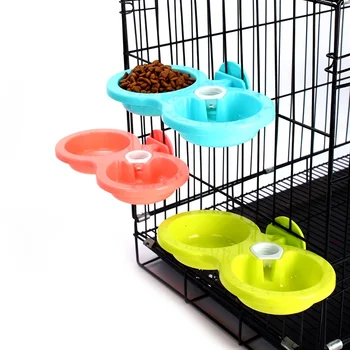 Double Cage Hanging Pet Bowl 1