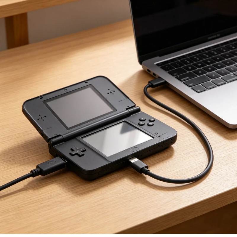 1pc Type-C-3DS/NDSI 게임 콘솔용 충전 케이블 충전기 케이블 코드 와이어 길이 13cm