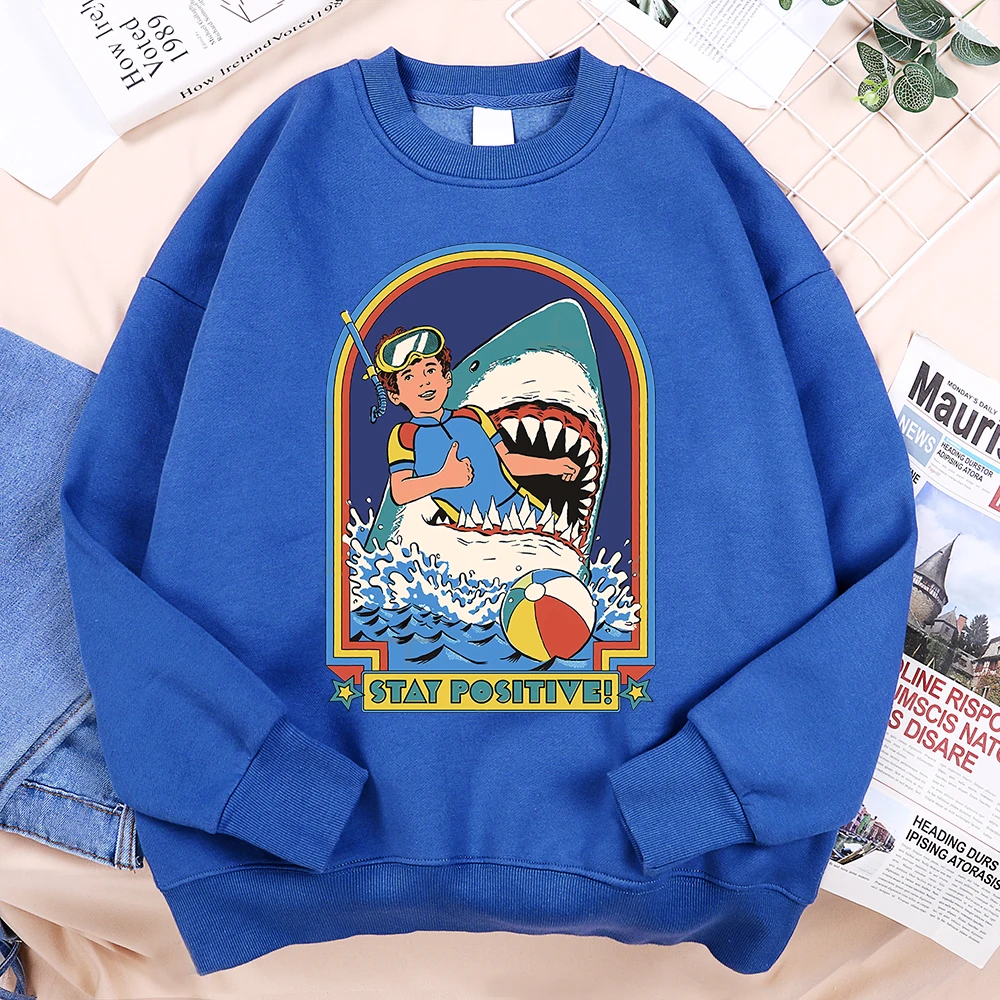 Being In A Desperate Situation Stay Positive Männer Hoodie Casual Fleece Sweatshirt Herbst Warme Pullover Mode Lose Sportswears
