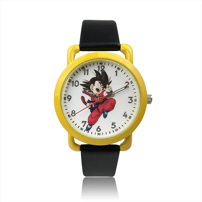 2022 애니메이션 주변기기 드래곤 볼 Goku 패션과 귀여운 학생 시계 벨트 통기성 어린이 석영 전자 시계 선물