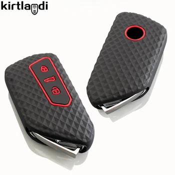 for VW Golf 8 GTI 2023 ID 4 for seat leon Cupra formentor for Skoda Octavia A8 Mk8 2021 2020 2022 silicone car key cover case 1