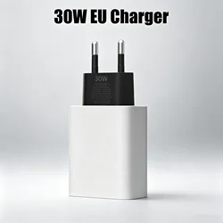 High - Speed 30W USB - C Charger with Fast Charging Cable - EU Charger no Cable