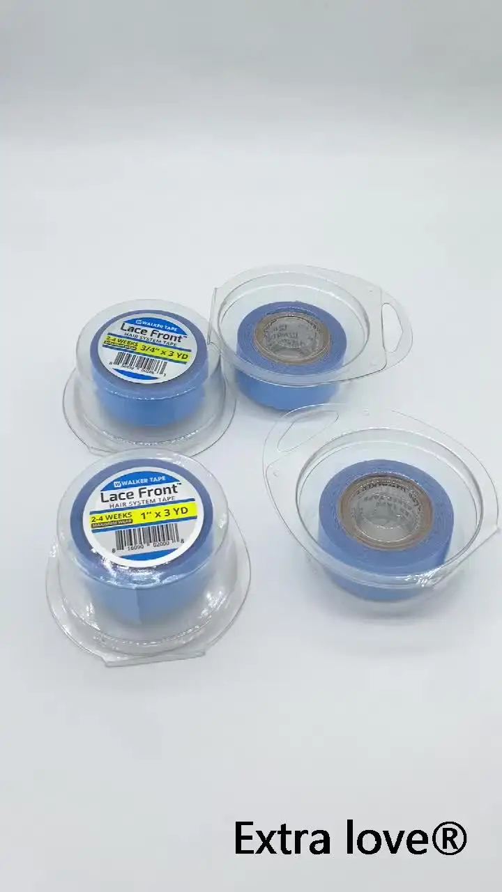 Nastro Adesivo Per Estensione Dei Capelli Con Nastro Frontale In Pizzo Blu Da 36 Metri, Nastro Di Trama Della Pelle 0,8/1,0/1,27 Cm - Foto 7