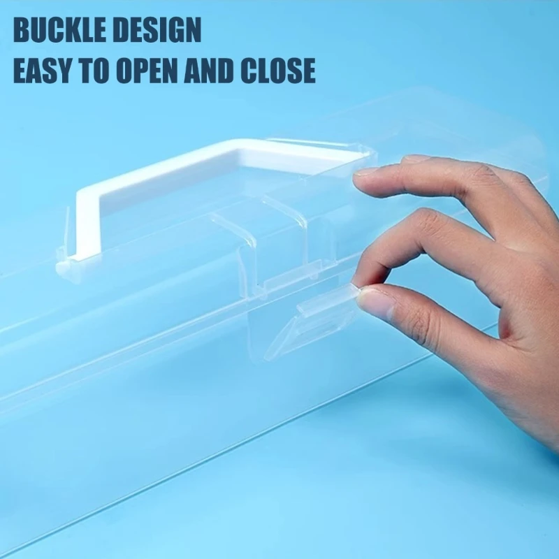 Calligraphy Brush Case Portable Long Paint Brush Storage Box Large Capacity Paint Container Drawing Tool