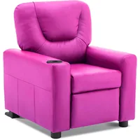 Kids Recliner Chair with Cup Holders for Boys and Girls Room,Armrest Sofa Couch with Cup Holder for Toddlers,Faux Leather 7240 1