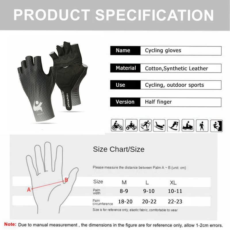 Men Cycling Gloves Spring Summer Half Finger Bike Gloves Non-slip Breathable Bicycle Motorcycle MTB Fitness Fishing Women cycling gloves