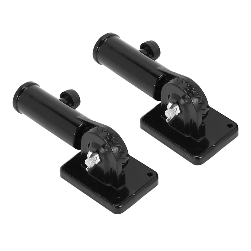 HGSW-3Set 2In 1 Multifunctional Adjustable Flagpole Bracket Heavy Duty Aluminum All Weather Flag Holder Wind Resistant(Black)