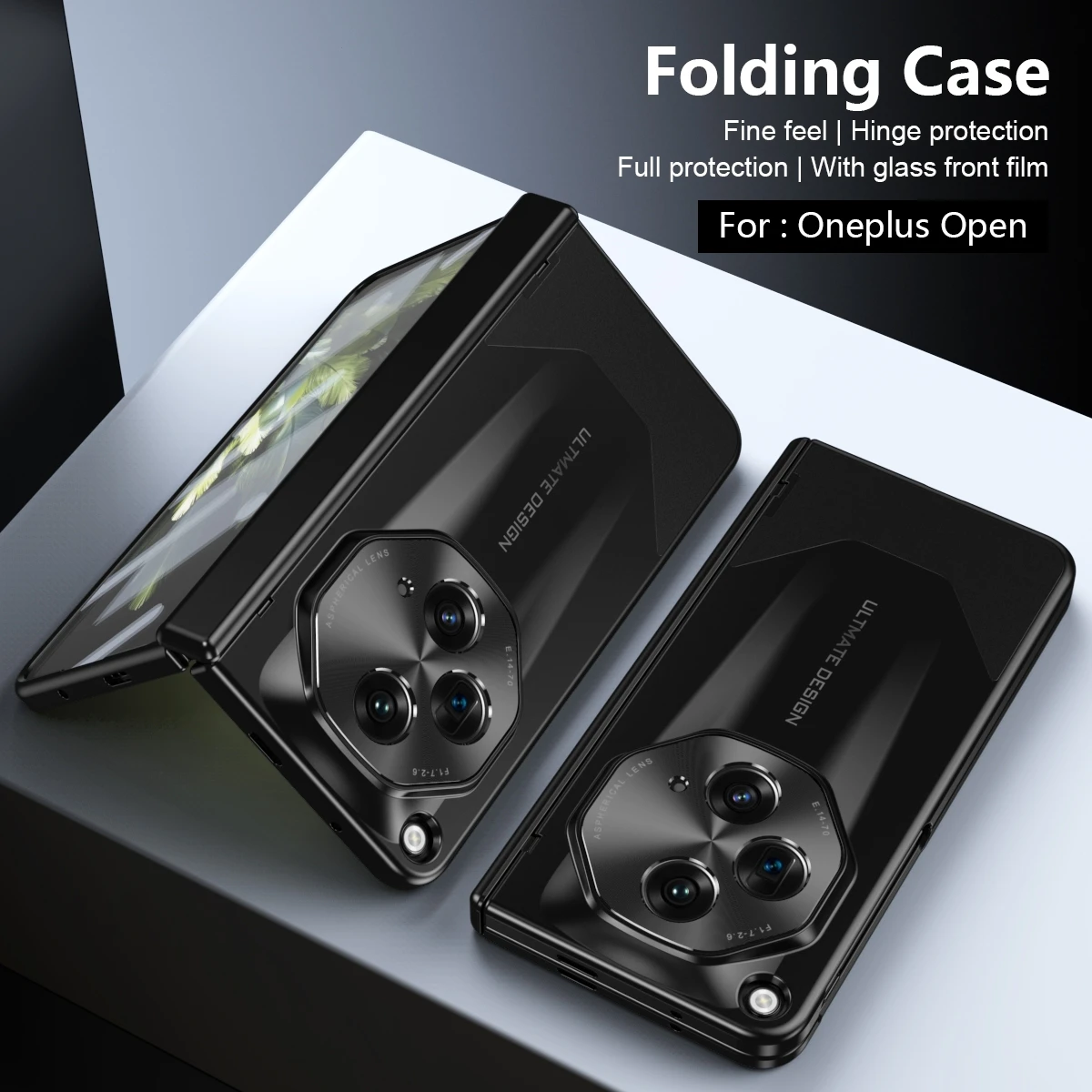 

Для Oneplus открытое внешнее покрытие Жесткий ПК шарнир полная защита противоударные Чехлы для 1 + Открытый Чехол со стеклянной пленкой