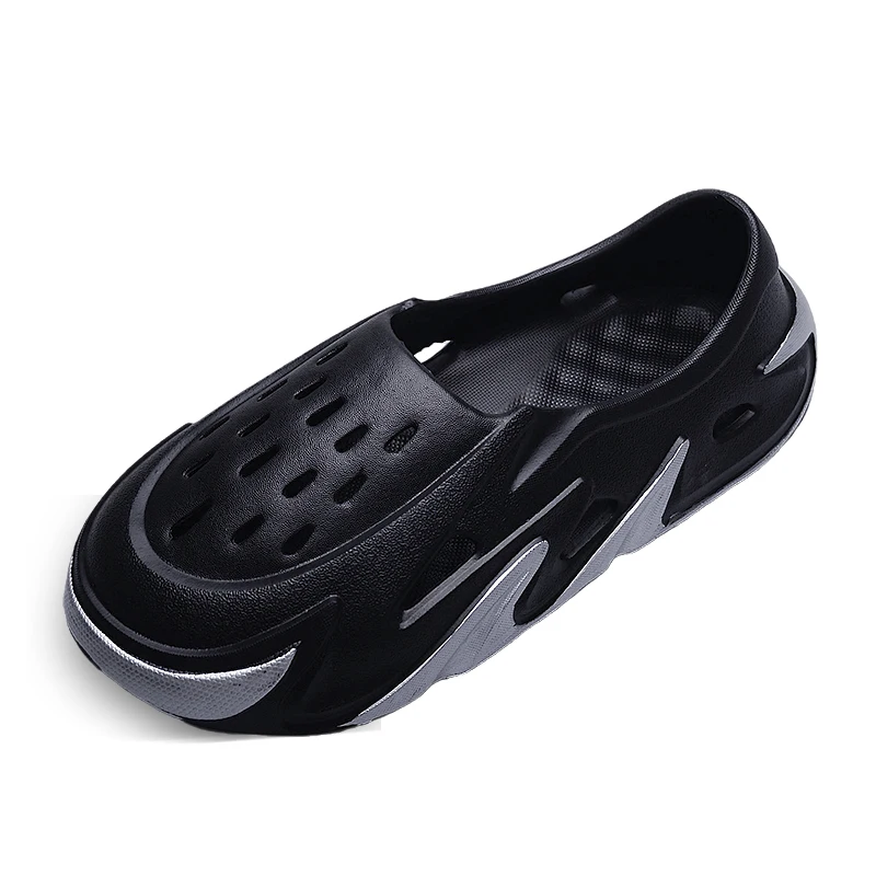Summer Mens Casual Shoes Hollow Hole Shoes Platform Sandals Sports Slippers