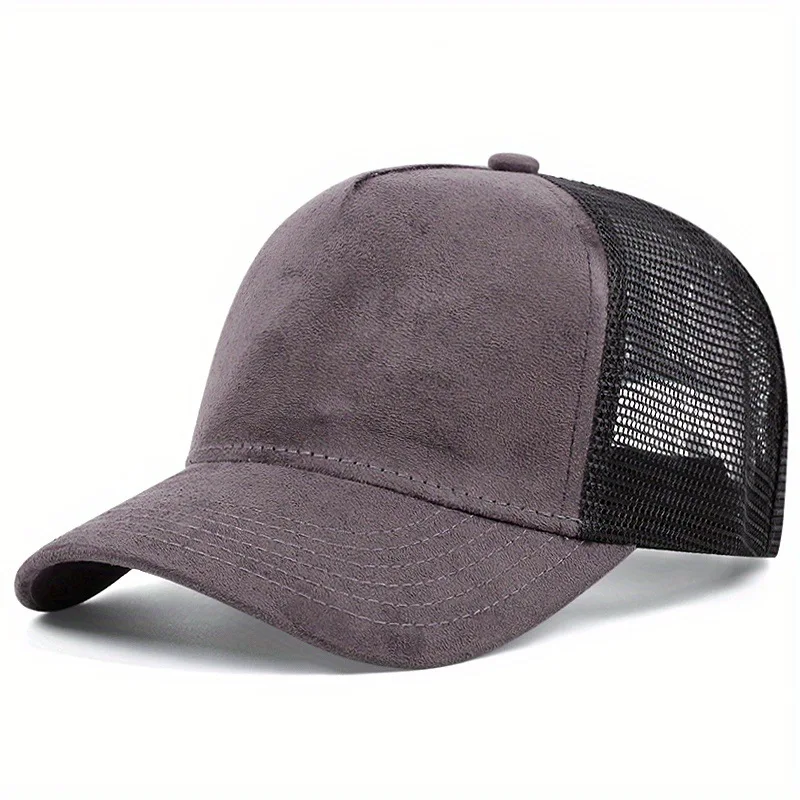 Unisex Mesh-Baseballkappe für Sommer und Outdoor-Sport, Verstellbare Trucker-Caps, Modische Gebogene Dad-Caps für Männer und Frauen, Lässiger Atmungsaktiver Sonnenhut – Detail 12