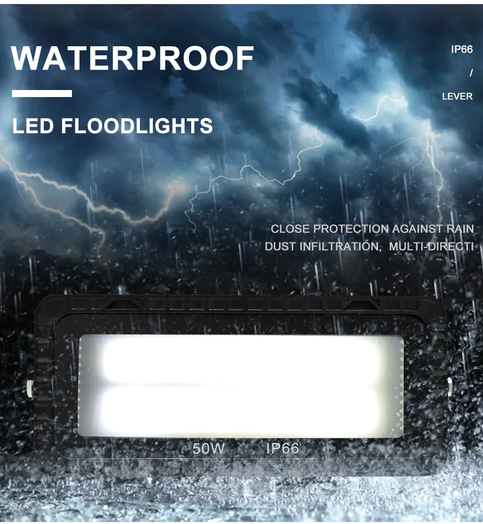 LED Flood Lights AC 220V 200W 100W 50W IP66 Sbc28474fb96848a689a73f362751c504p