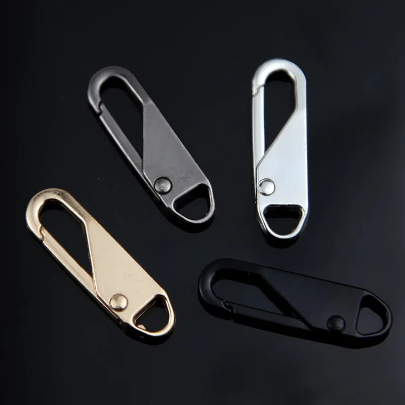 Zipper Head Metallic Luggage Accessories Metal Zipper Puller Detachable Puller Down Jacket Coat Bag