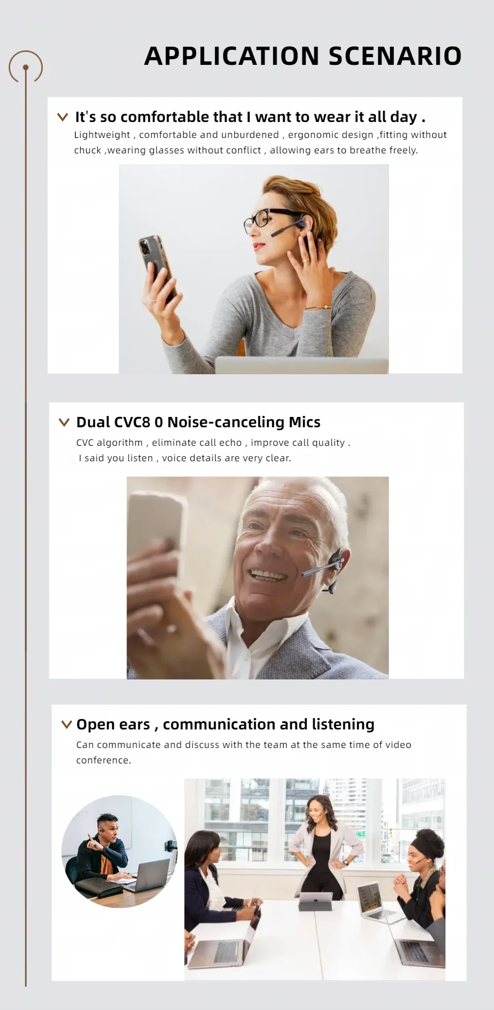 Knochenschallkopfhörer, kabelloses Bluetooth-Headset, Gaming-Kopfhörer, Schnellladefunktion, Arbeitskopfhörer mit Mikrofon_voghion.com