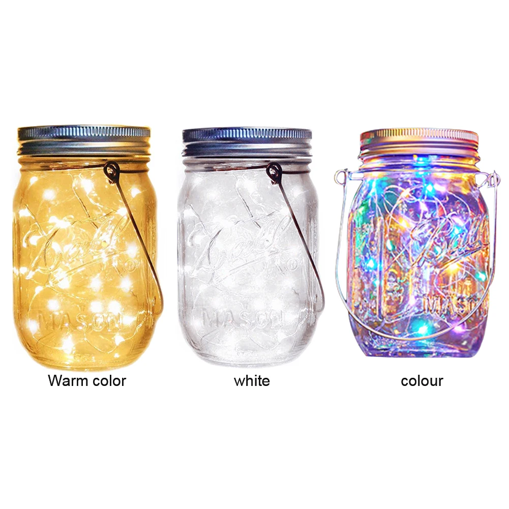 Outdoor solar string lights waterproof for Xmas patio garden ornament