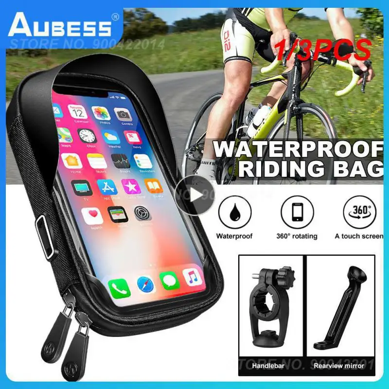 

1/3 шт. дюймовый водонепроницаемый держатель для телефона, подставка для мотоцикла, сумка для крепления на руль, чехлы, универсальный кронштейн для сотового телефона на велосипед, скутер