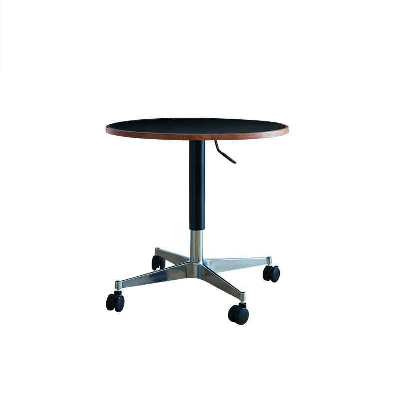 

Подвижный маленький круглый прикроватный столик в стиле ретро, подъемная каменная тарелка, Маленький журнальный столик, журнальный столик