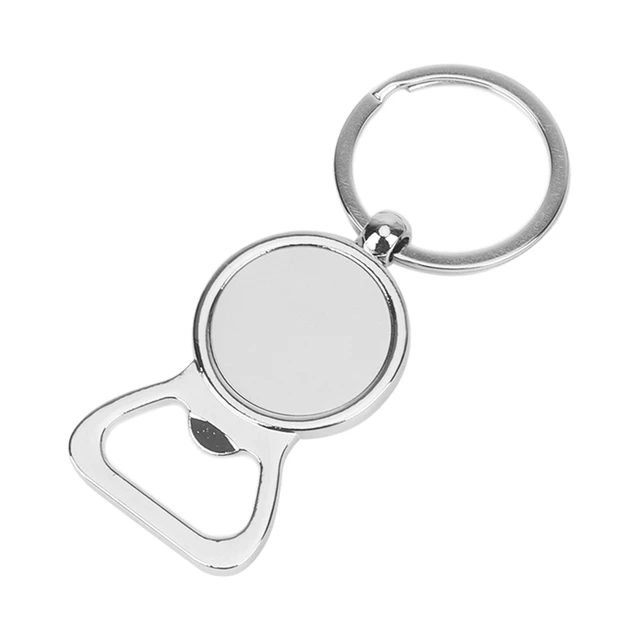 Sublimation Bottle Opener Blanks Key Ring Aluminum Heat Transfer