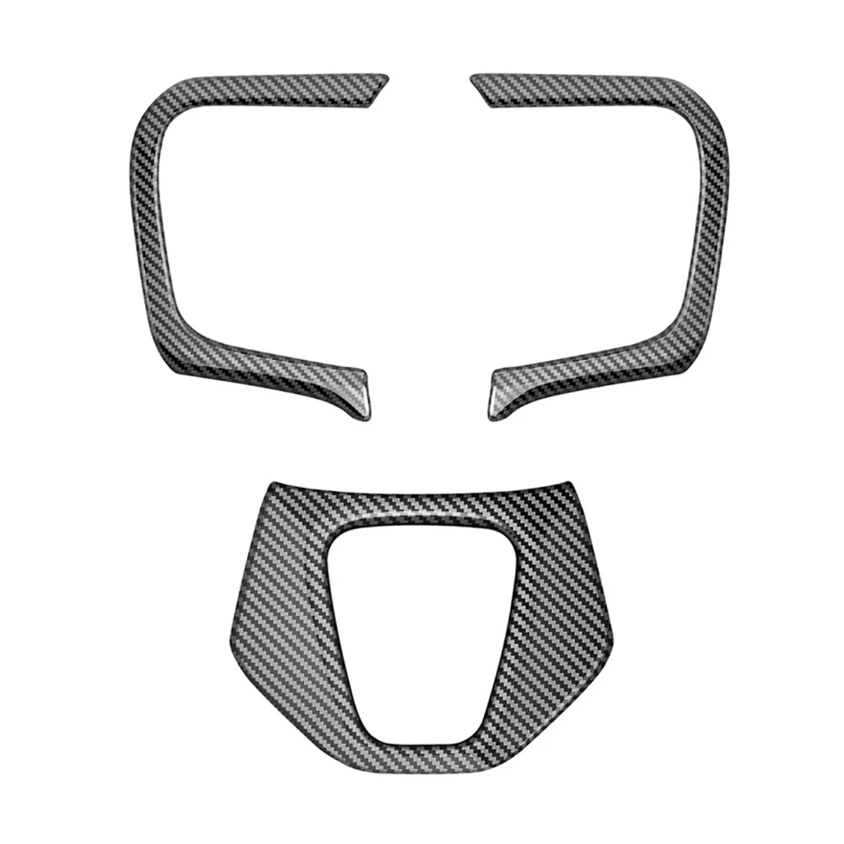 

Автомобильная отделка рулевого колеса из углеродного волокна, Обложка рамы, наклейка, автомобильные внутренние аксессуары для Toyota Alphard 40 серии 2023 + LHD