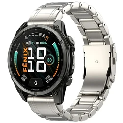 Premium Titanium QuickFit Band - 26mm/22mm Adjustable Wristband - QuickFit 26mm (Titanium color)