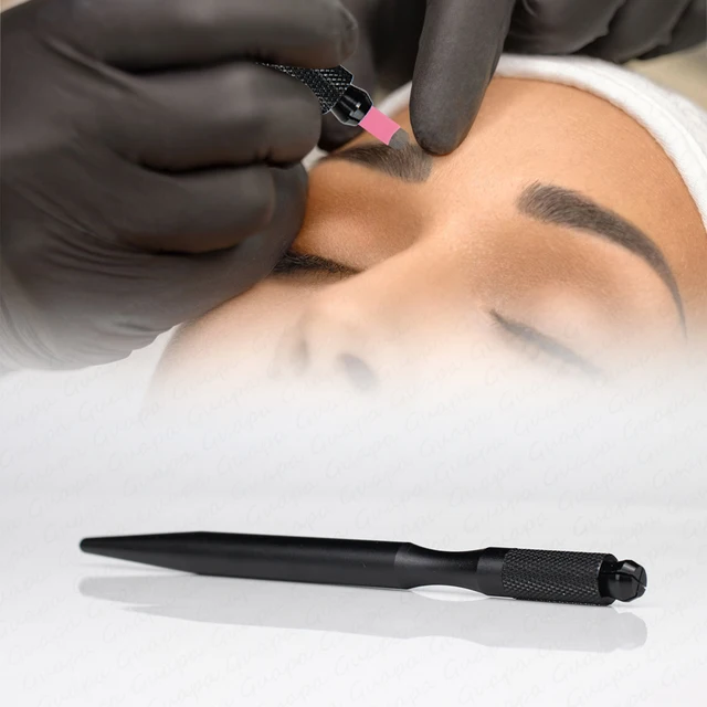 Ergonomic Design Microblading Pens Light Weight Manual Tattoo Brows Hand Tool Durable Tattoo Tebori Pen With