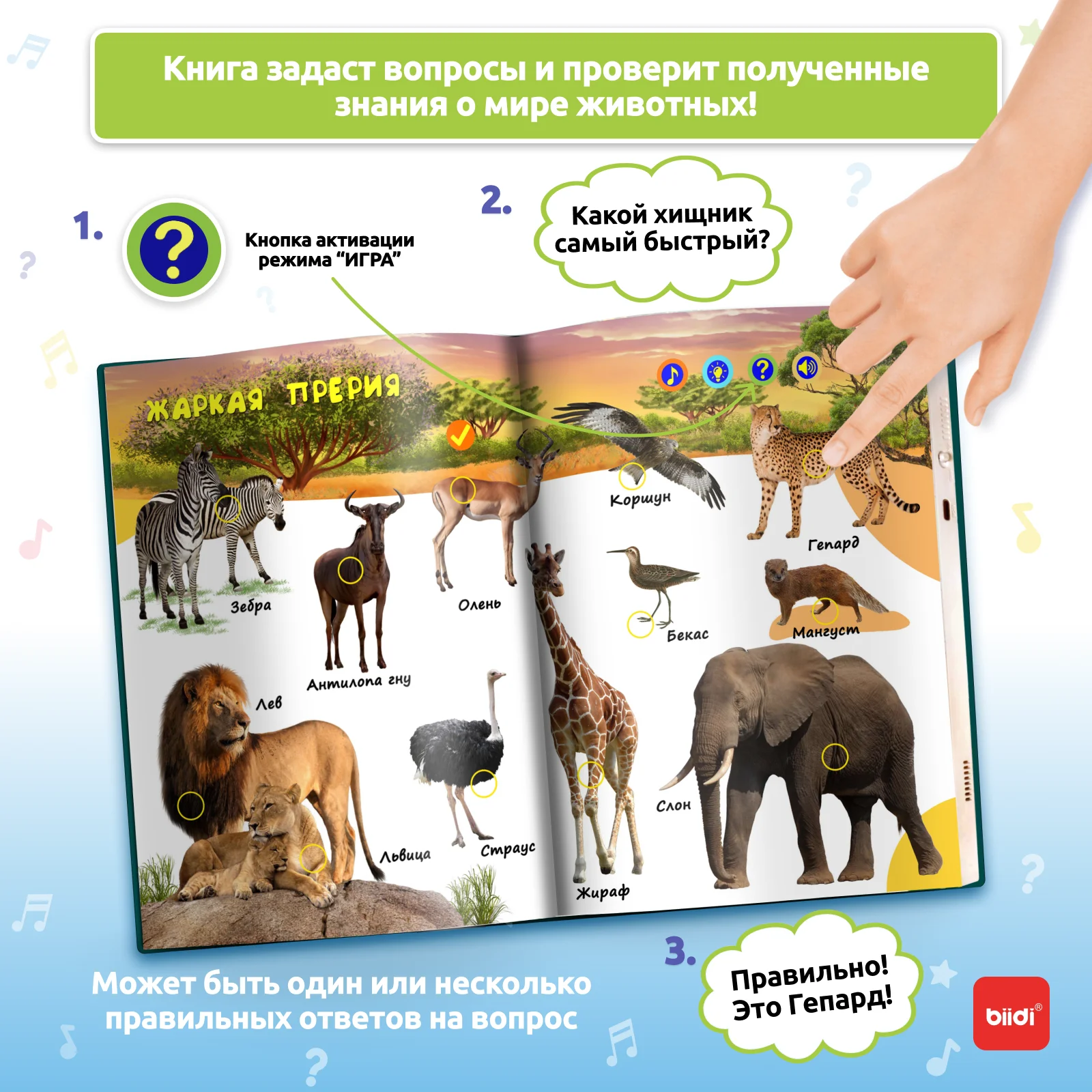 Biidi learning game for kids Montessori learning book for children intelligence educational Russian electronic book picture books image_3