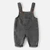 Infant Baby Boys Jeans Overalls Love Patch Pocket Denim Suspenders For 0-4T Kid Boys Solid Toddler Boys Jumpsuit Casual Clothes 4