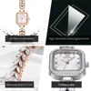 OLEVS 9987 Quartz Fashion Watch Square dial Stainless Steel 4