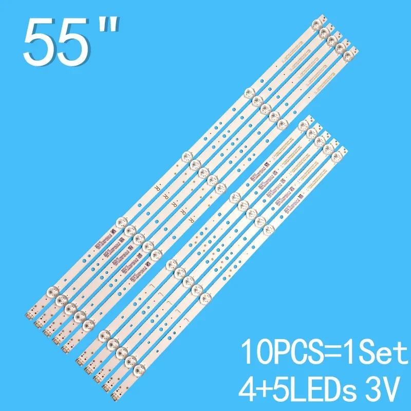 

LED Backlight Strips for 55G2A 55F5 55V7 55M75 55D10 SW55D04A/SW55D05B-ZC22AG-10 CRH-A55G330300509L776REV1.1