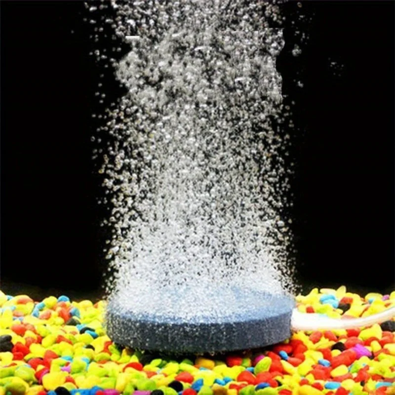 Bubble d'aria Pietra Acquario Aeratore Pompa per stagno Pietra d'aria Disco a bolle Acquario Pompa d'aria Piastra di ossigeno idroponico Accessori per acquari - immagine 6