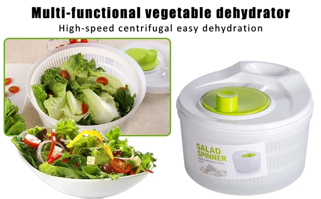 Ensemble de séchoir à légumes pliable avec couvercle, essoreuse à salade,  bol à fruits, outil de cuisine, capacité 3L - AliExpress