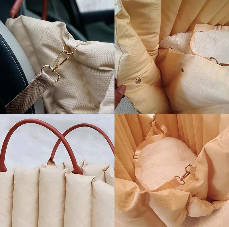 Car Seat Cat Bag Bed for Small Dogs and Cats - PeticaDeals