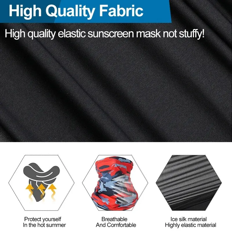Cycling Face Masks Ourdoor Cycling Riding Scarf For Motorcycle Men Women Neck Cover Sports Fishing Magic Bandana Headwear Turban
